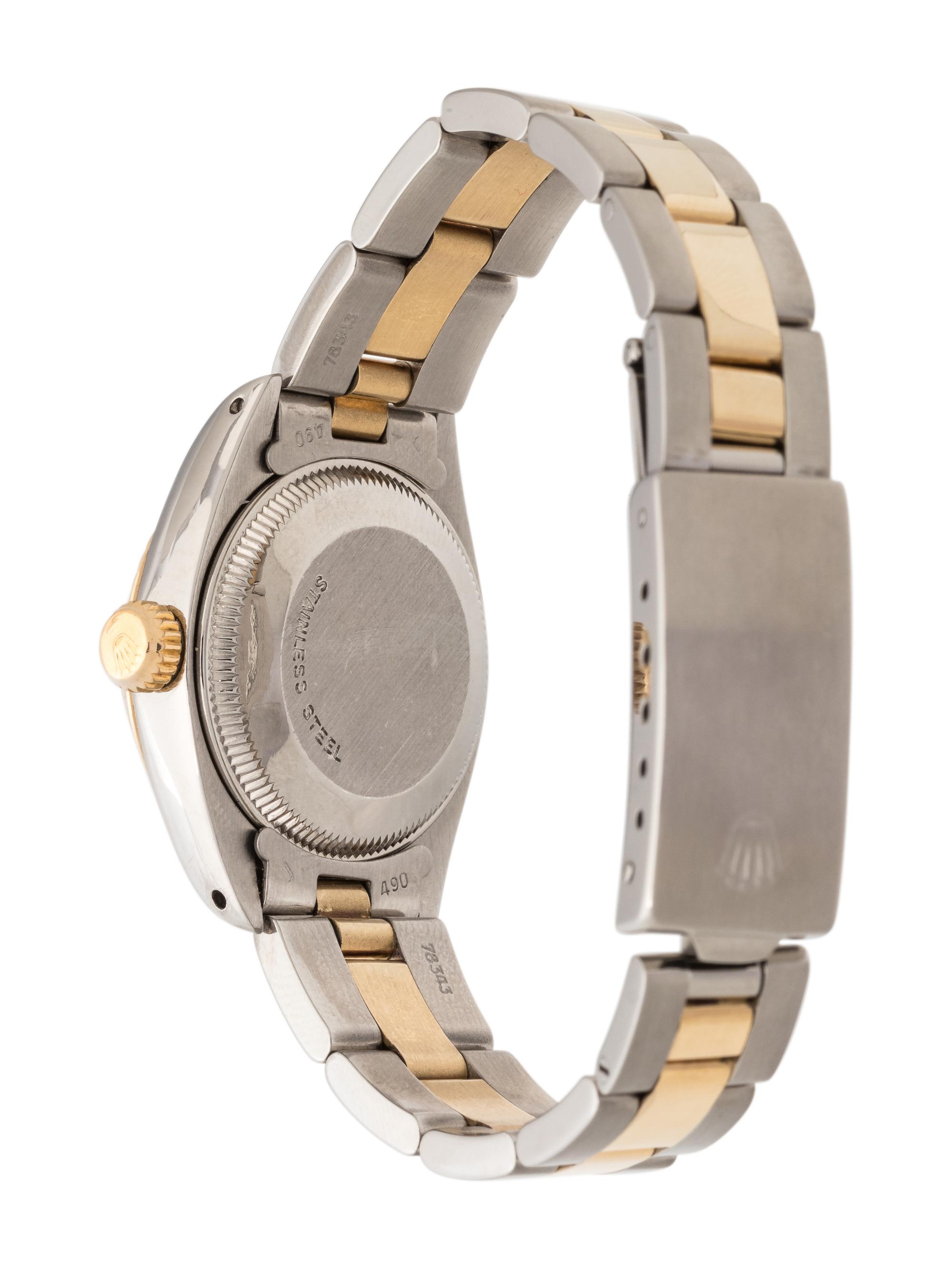 ROLEX, TIFFANY & CO., STAINLESS STEEL AND YELLOW GOLD REF. 6917 'OYSTER PERPETUAL DATE' WRISTWATCH, CIRCA 1981