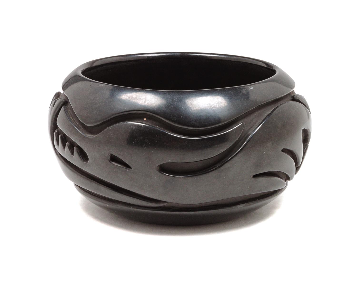 Carved Blackware Bowl Lot is located and will ship from Denver, Colorado.