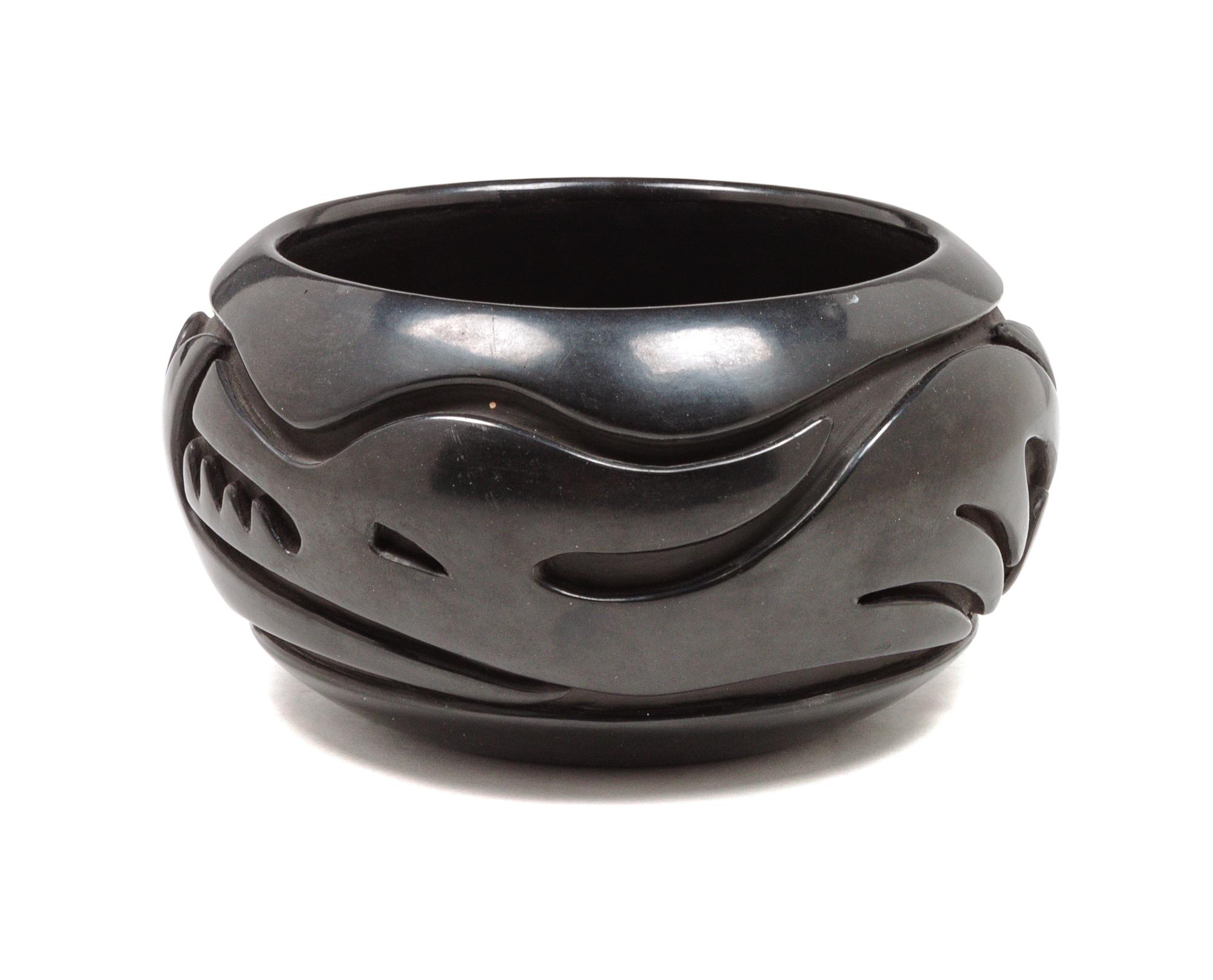 Carved Blackware Bowl Lot is located and will ship from Denver, Colorado.