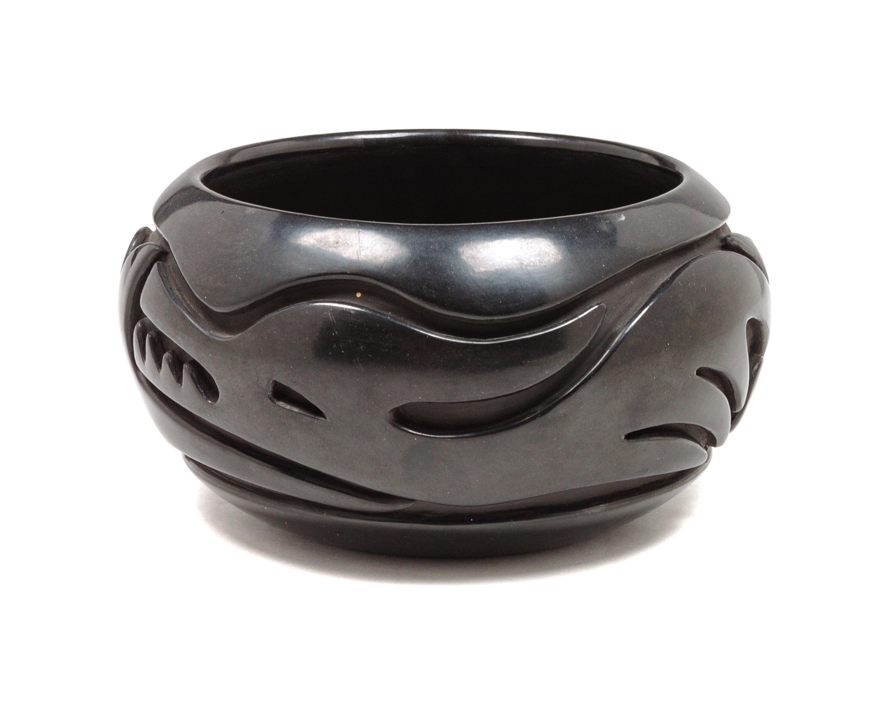Carved Blackware Bowl Lot is located and will ship from Denver, Colorado.