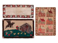 Three American Hook Rugs
