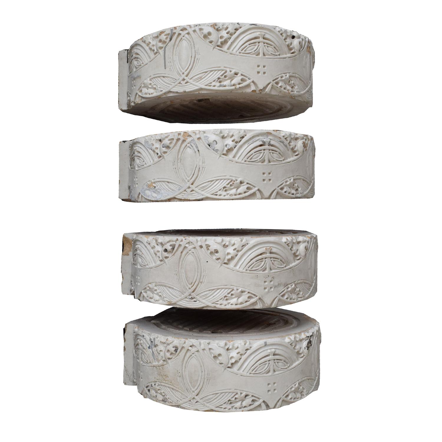 Four Sullivan Designed Terra Cotta Fragments from the Carson Pirie Scott Building 17" W x 18" D x 6" H each — United States, 1899