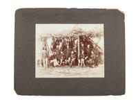 [CIVIL WAR]. A group of 2 photographs with Civil War subject matter, incl. General Ferrero with officers of the IX Corps at Petersburg and Union troops occupying a Confederate redoubt on the North Anna River.