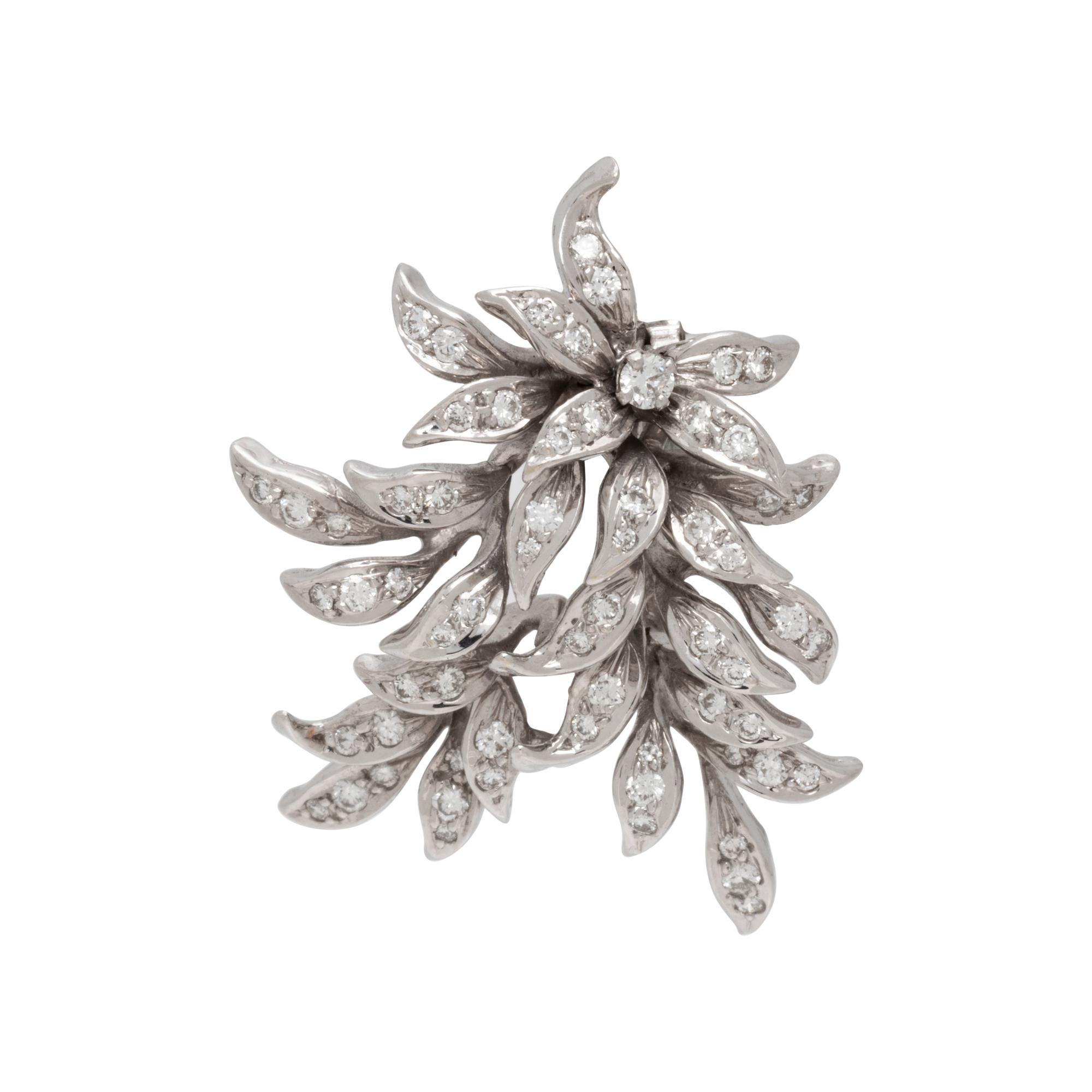 DIAMOND CLIP BROOCH/PENDANT