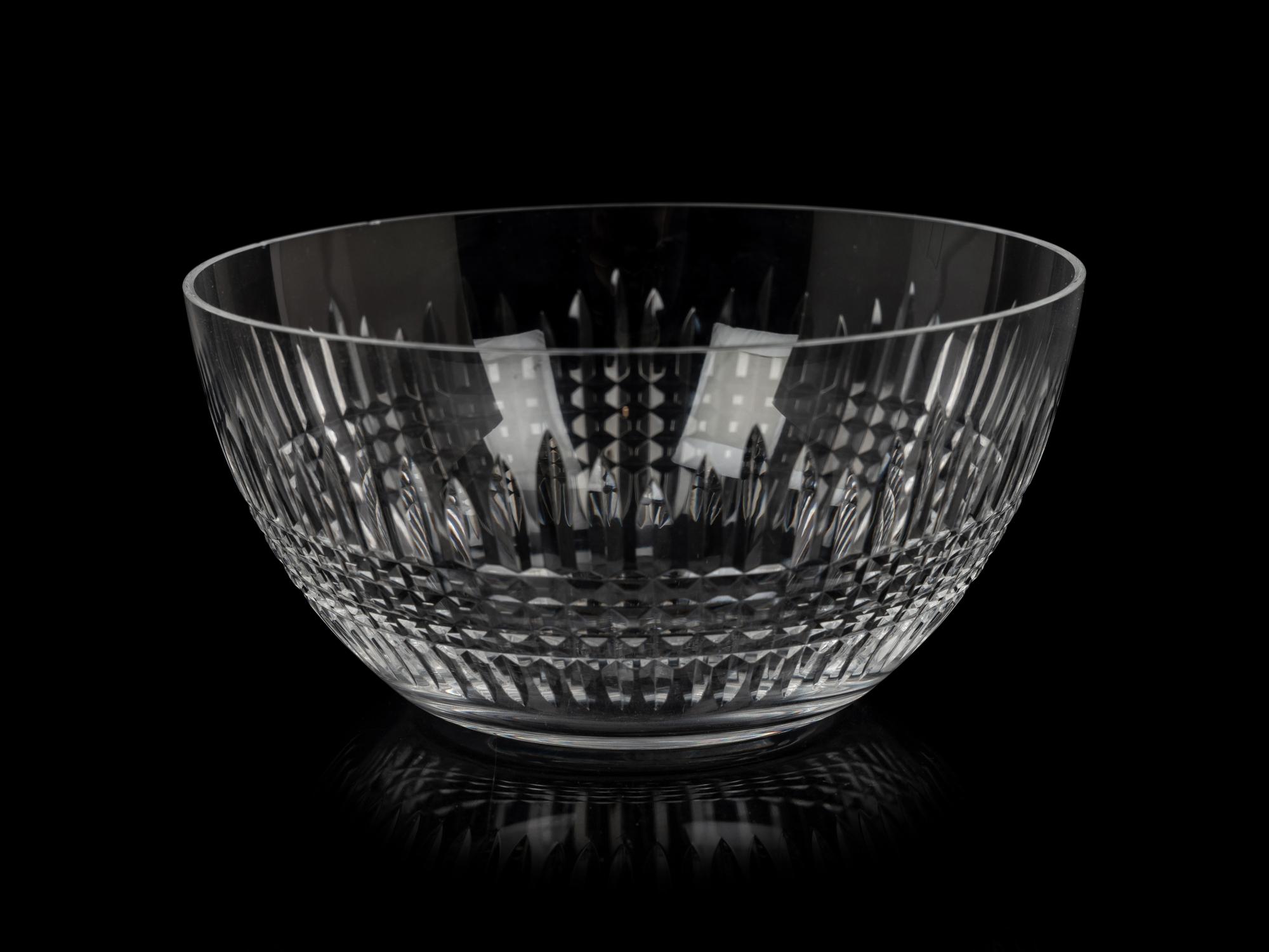 A Set of Eight Baccarat Cut Glass Dessert Bowls