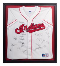 A 1995 Cleveland Indians Team Signed Autograph Baseball Jersey,