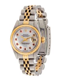 ROLEX, STAINLESS STEEL AND YELLOW GOLD REF. 79173 'OYSTER PERPETUAL DATEJUST' WRISTWATCH, CIRCA 2000