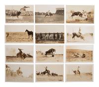 [WESTERN AMERICANA]. A group of 41 RPPCs of rodeos, cowboys, and cowgirls.