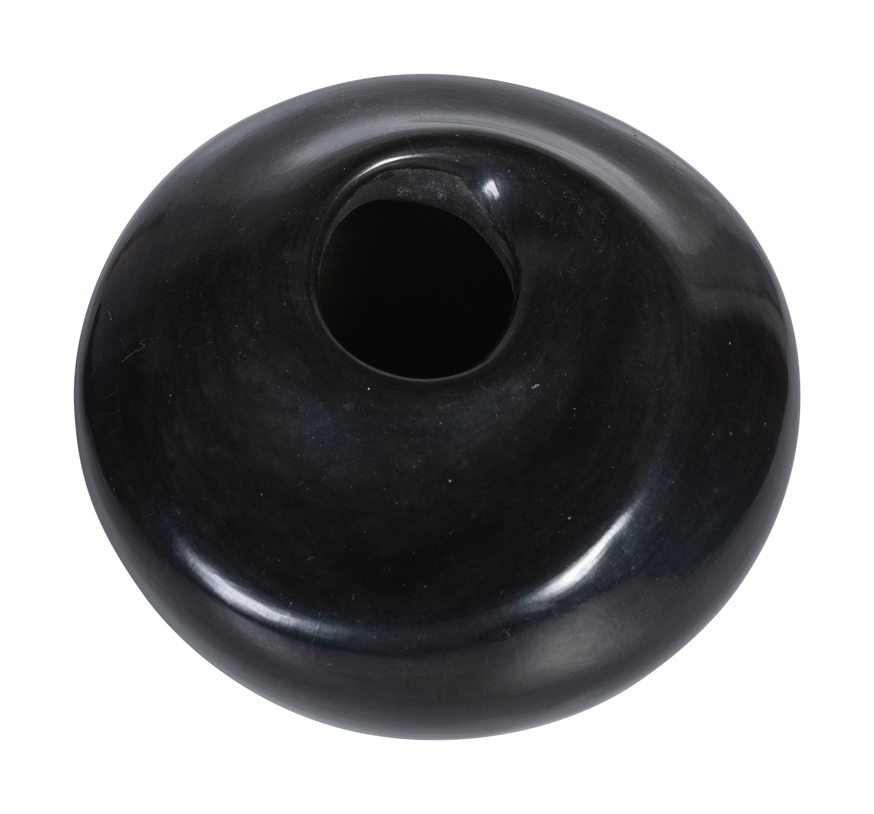 Santa Clara Miniature Blackware Pottery Jars