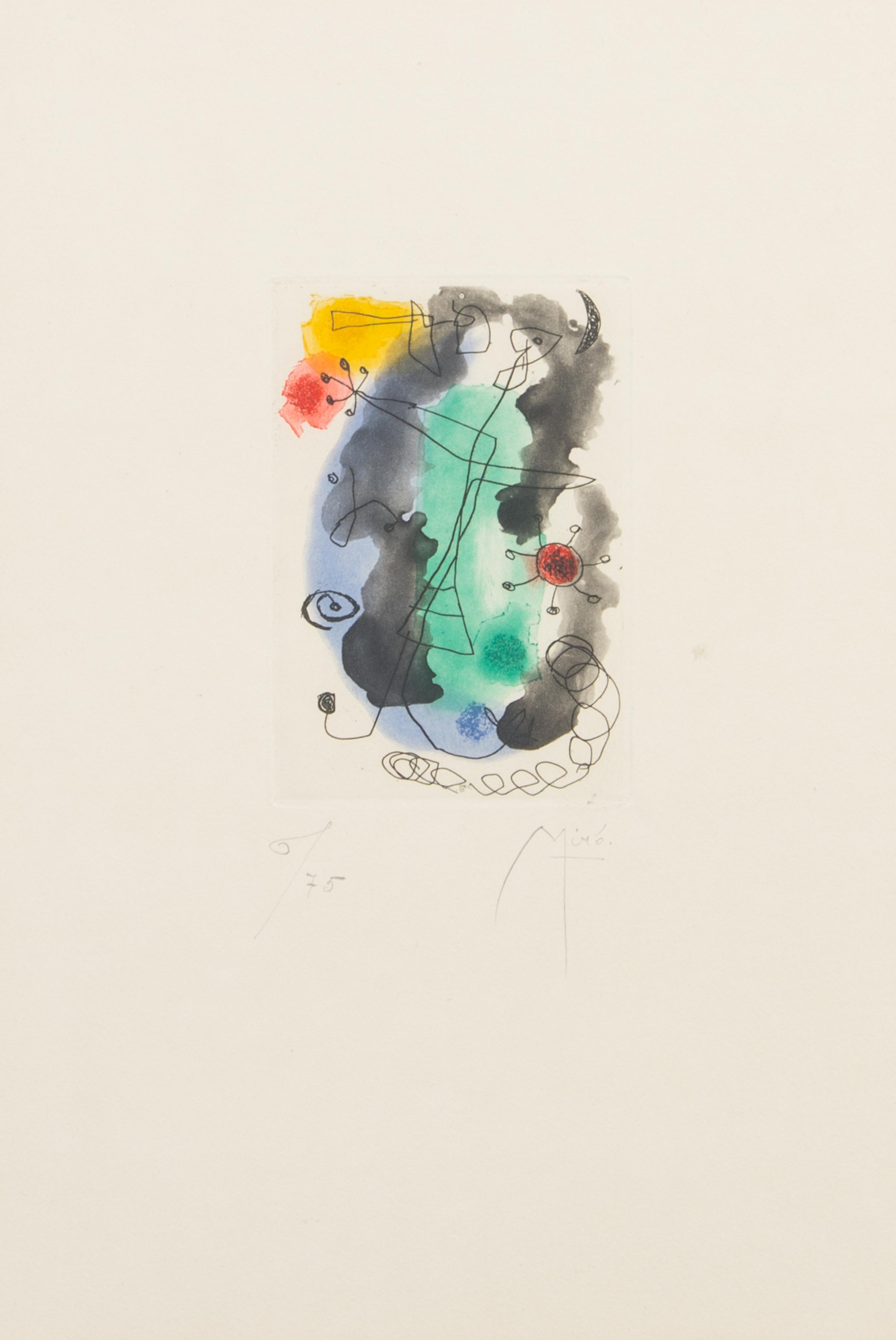 Joan Miro, (Spanish, 1893-1983), Femme en colere, 1958