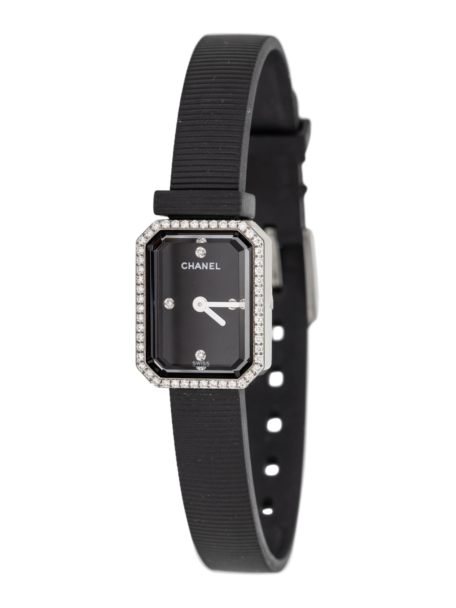 CHANEL, STAINLESS STEEL AND DIAMOND 'PREMIERE MINI' WATCH
