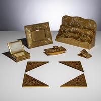 Tiffany Studios New York (American, 1880–1930) — Grapevine Desk Articles, c. 1910