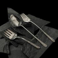 Navajo Stamped Silver Service Ware