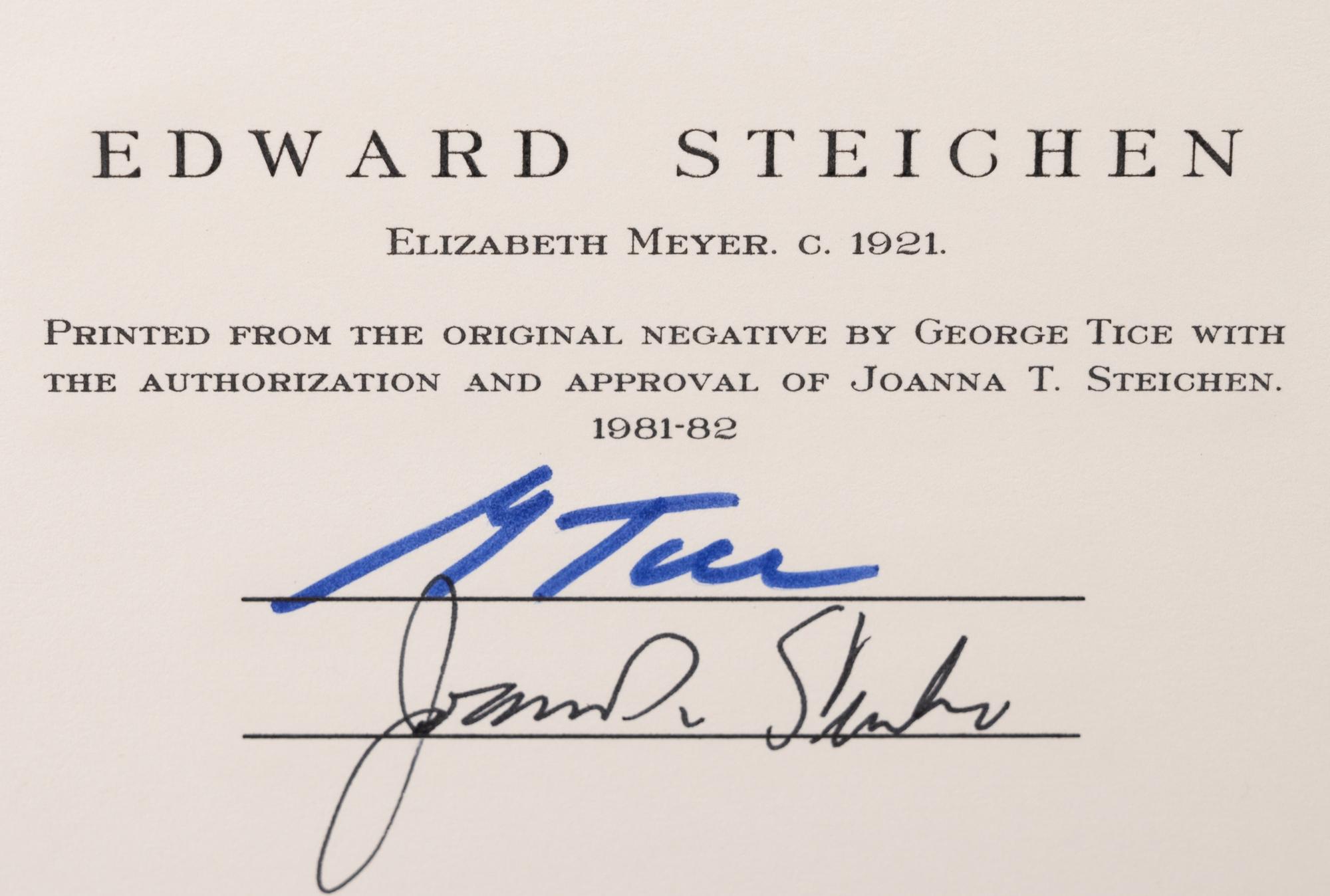 A group of five photographs (from Twenty-Five Photographs printed by George Tice with labels signed by George Tice and Joanna Steichen)