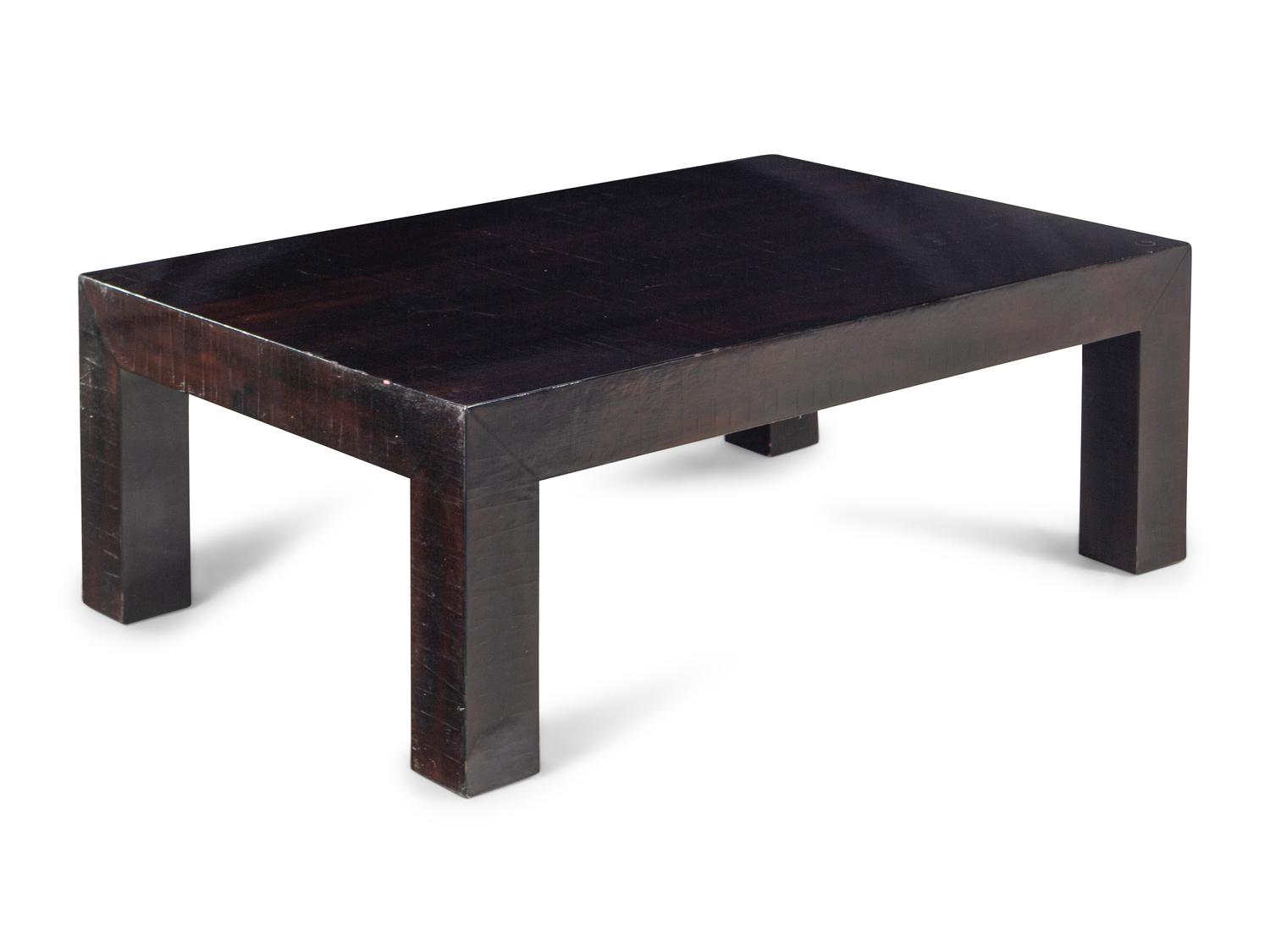 A Black Lacquer Cocktail Table