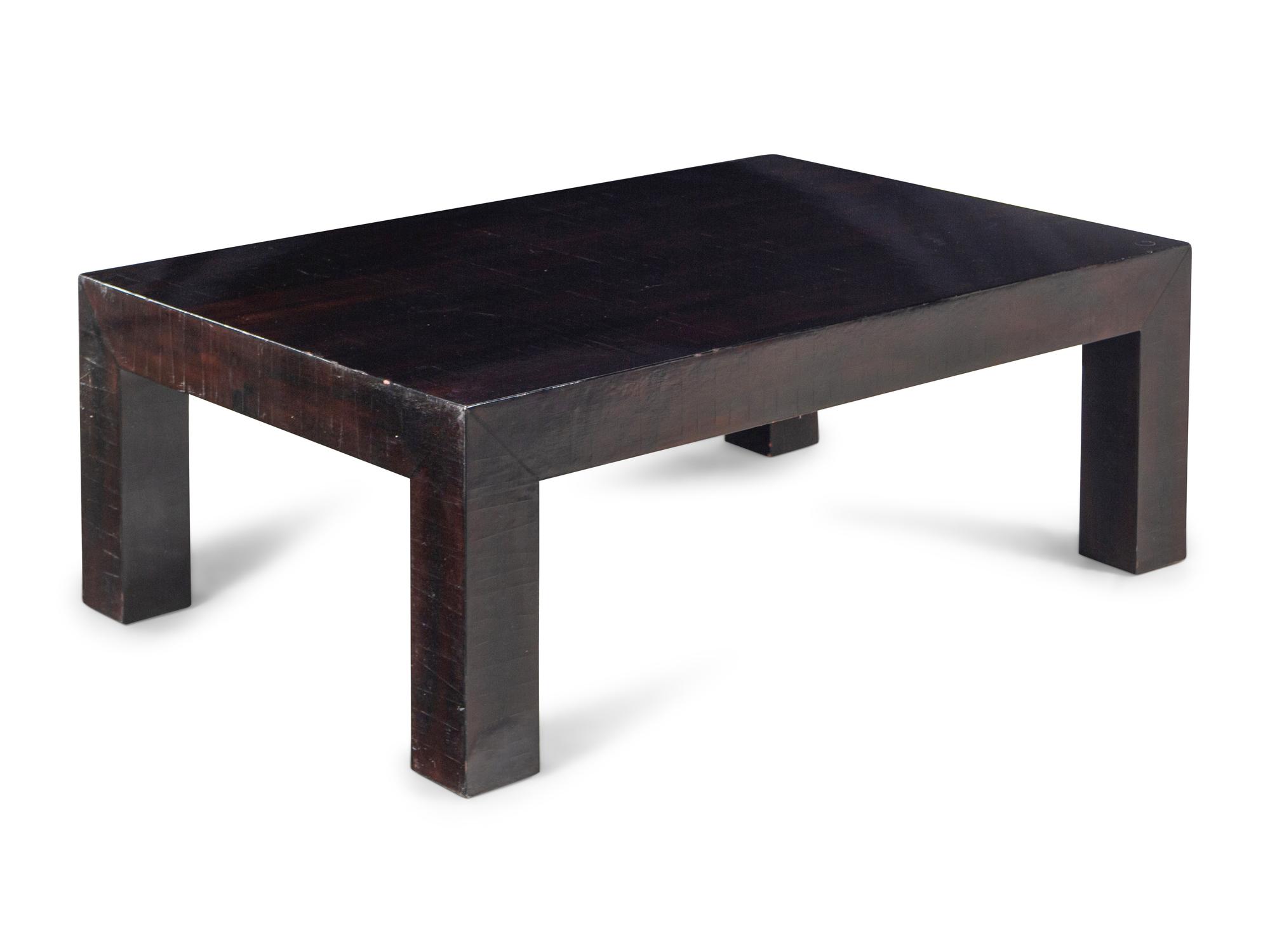 A Black Lacquer Cocktail Table