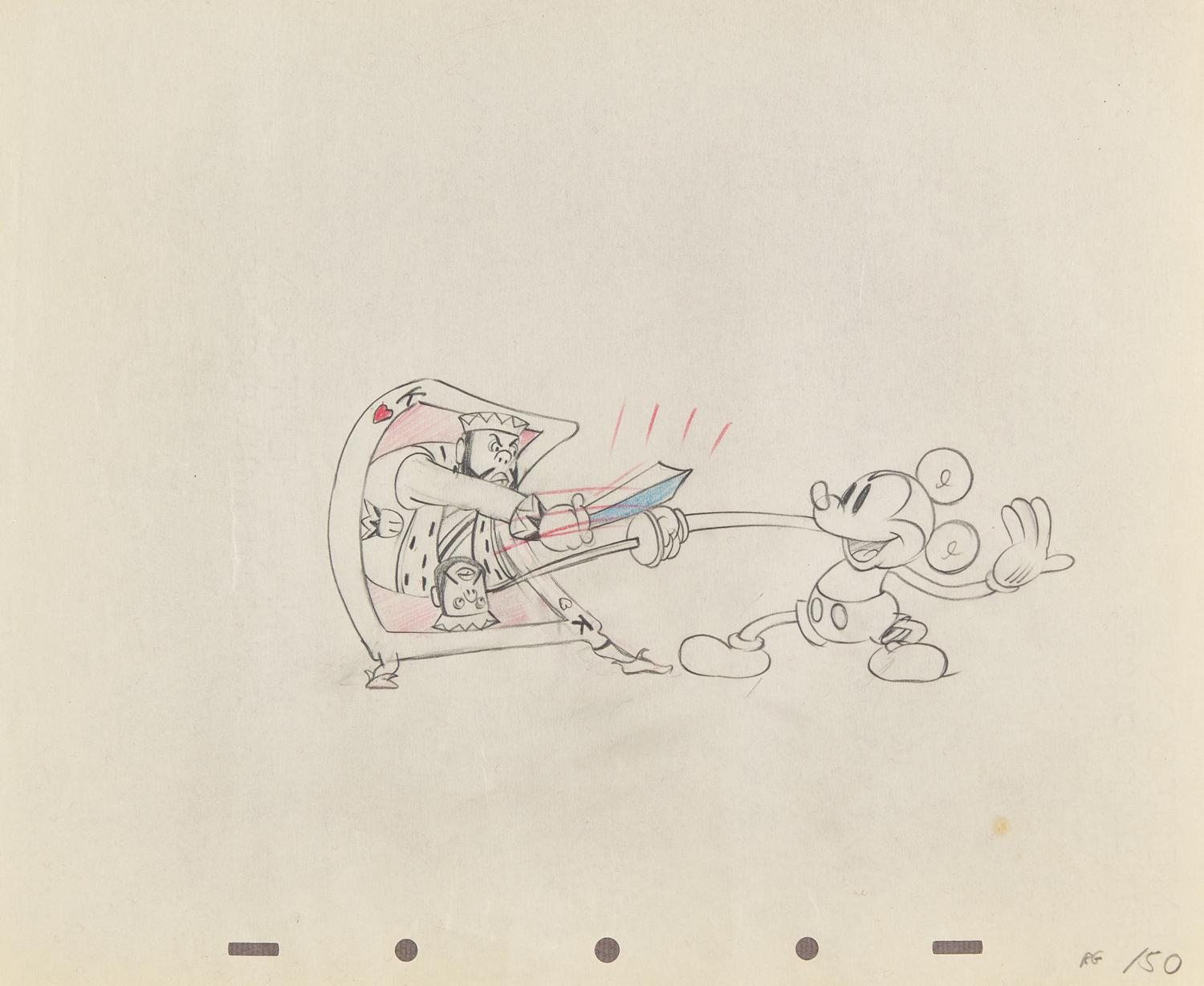 [Sendak, Maurice] Presentation Album of Original Mickey Mouse Production Drawings