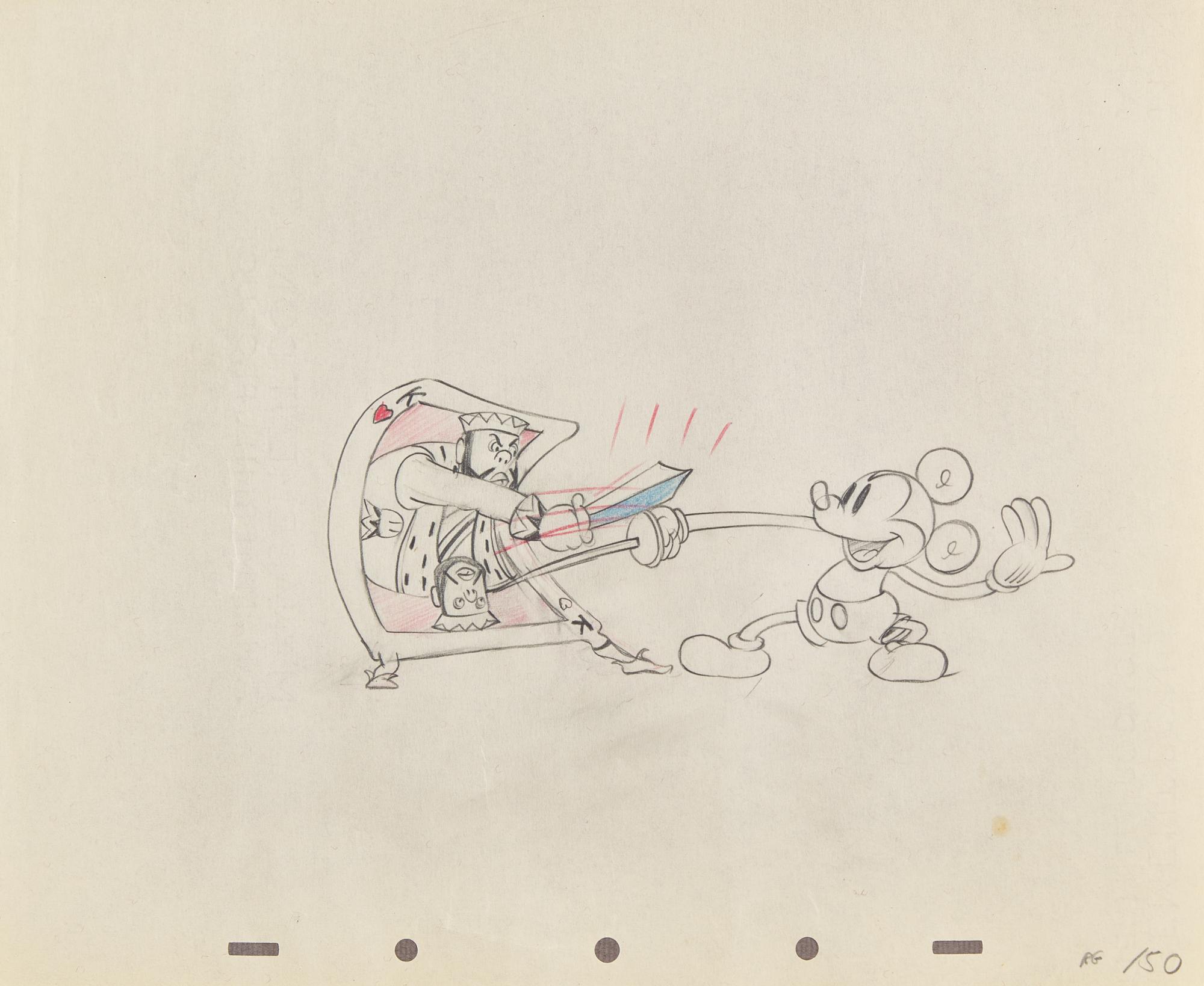 [Sendak, Maurice] Presentation Album of Original Mickey Mouse Production Drawings