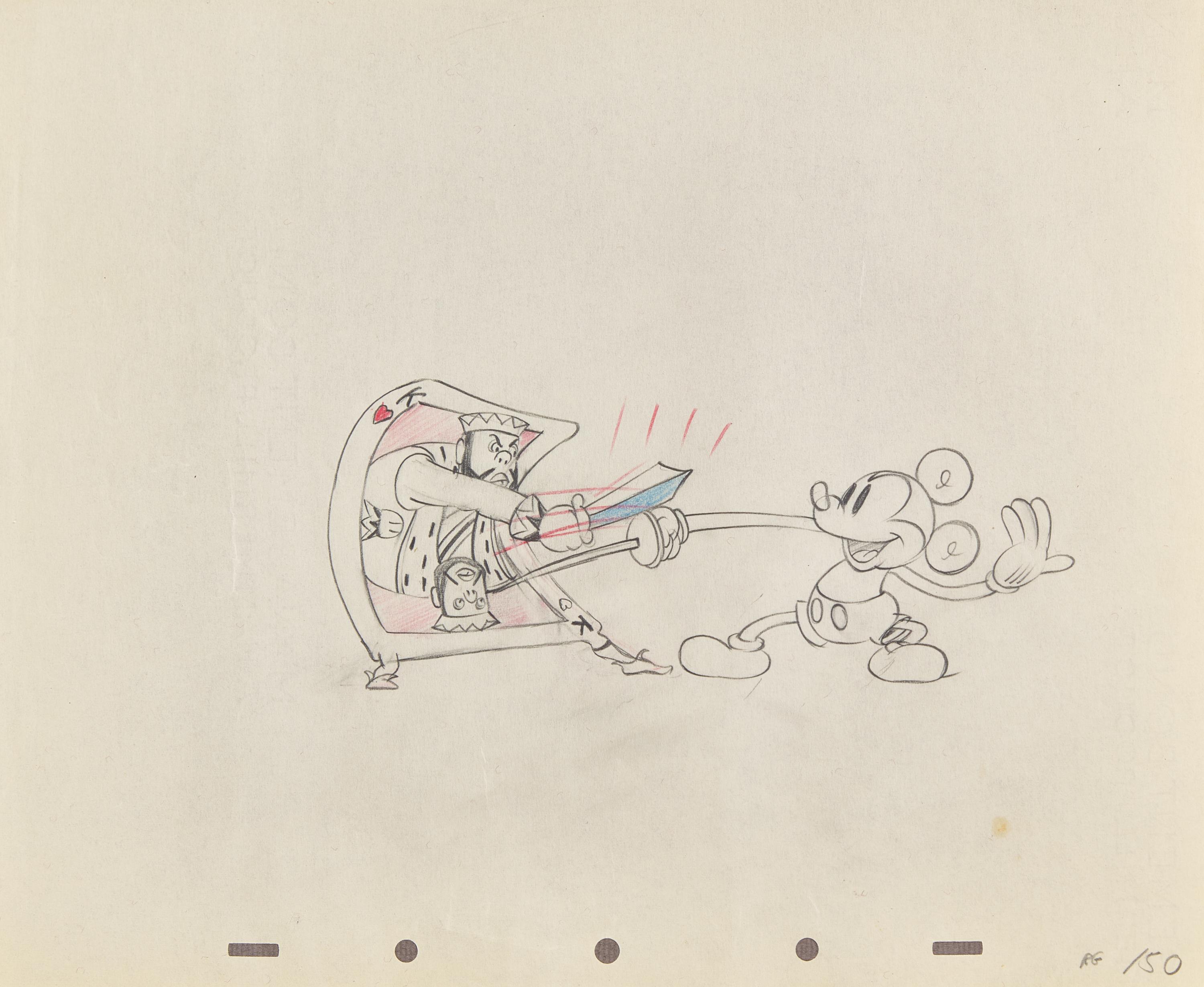 [Sendak, Maurice] Presentation Album of Original Mickey Mouse Production Drawings