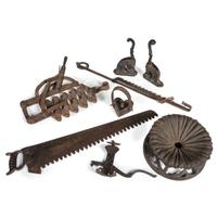 A Group of Cast Iron Tools