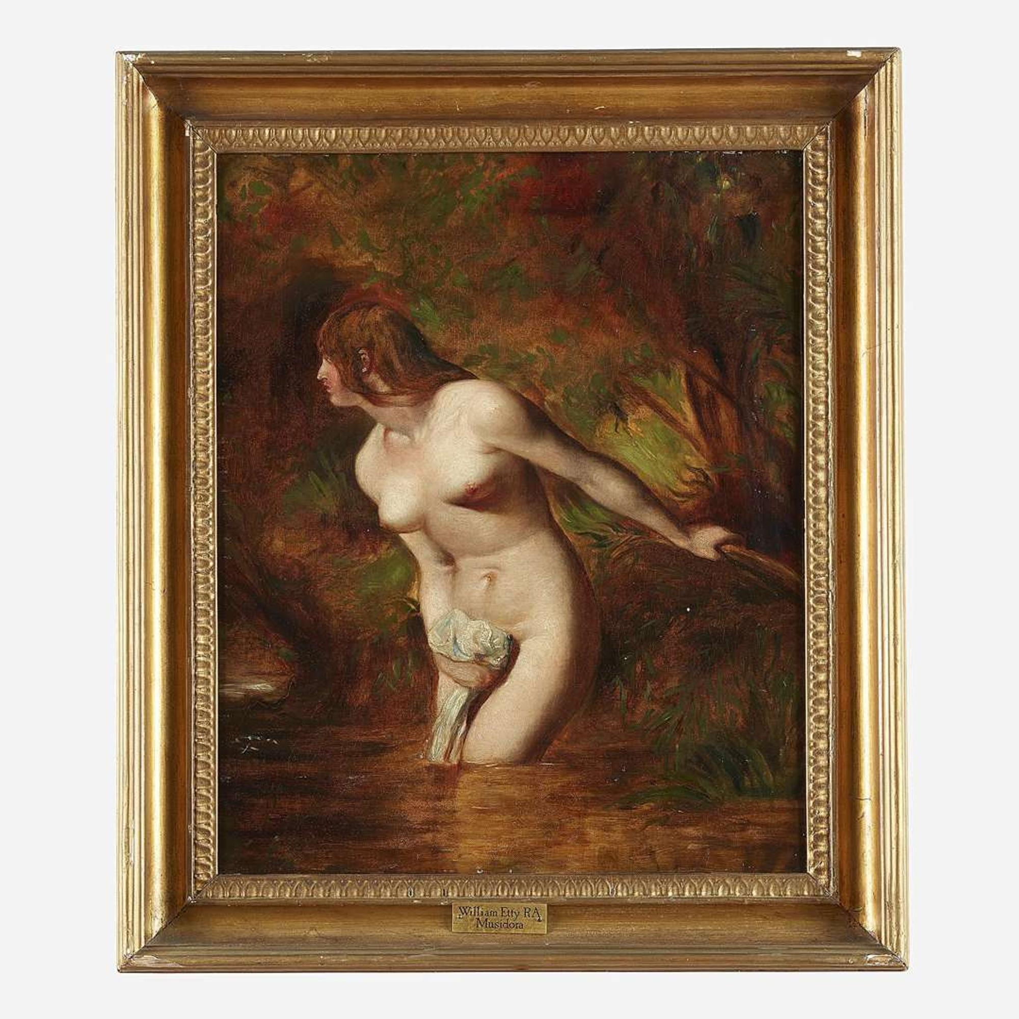William Etty (British, 1787–1849) Musidora: The Bather 'At the Doubtful Breeze Alarmed'