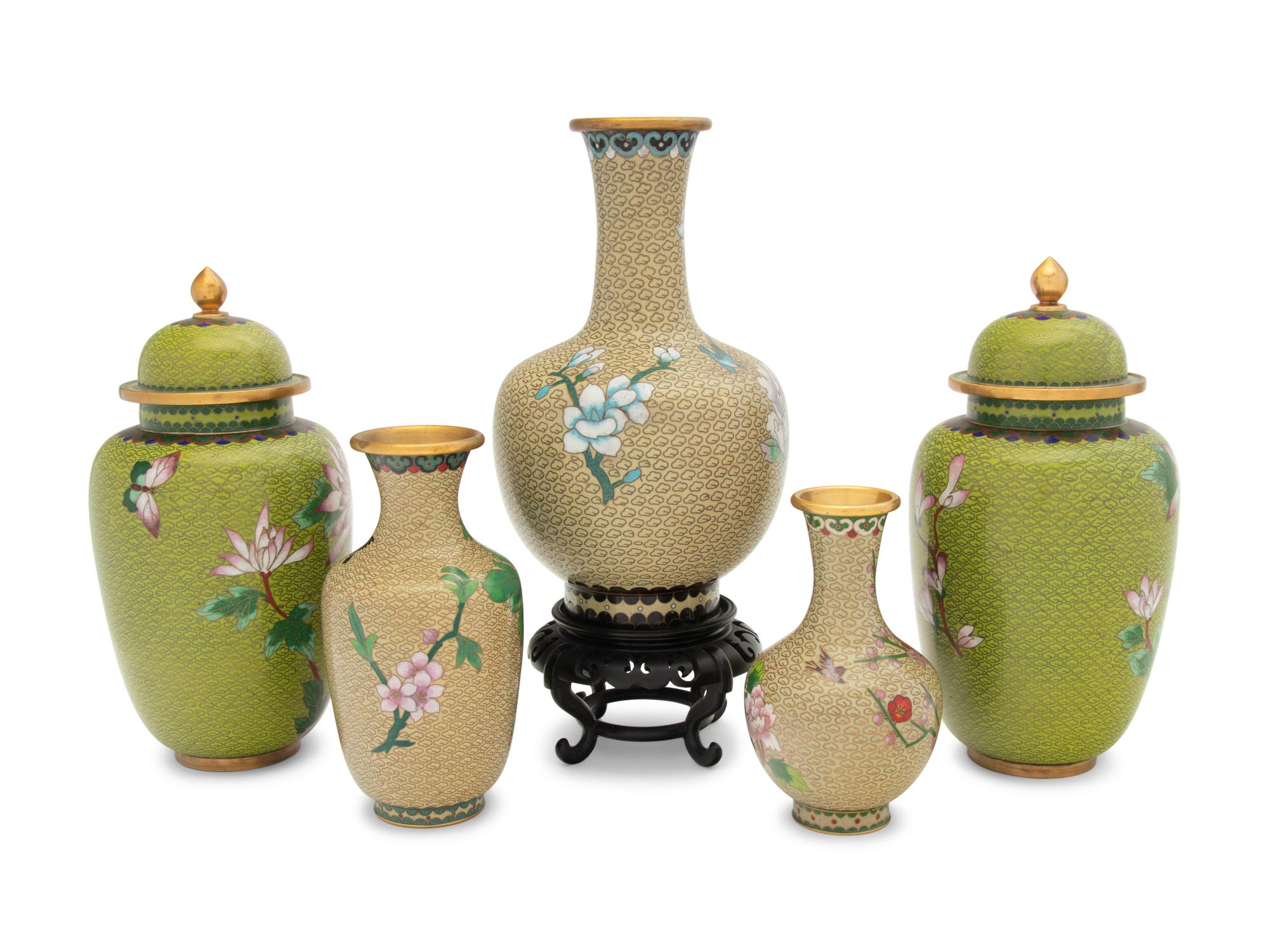 14 Chinese Cloisonné Enamel Articles