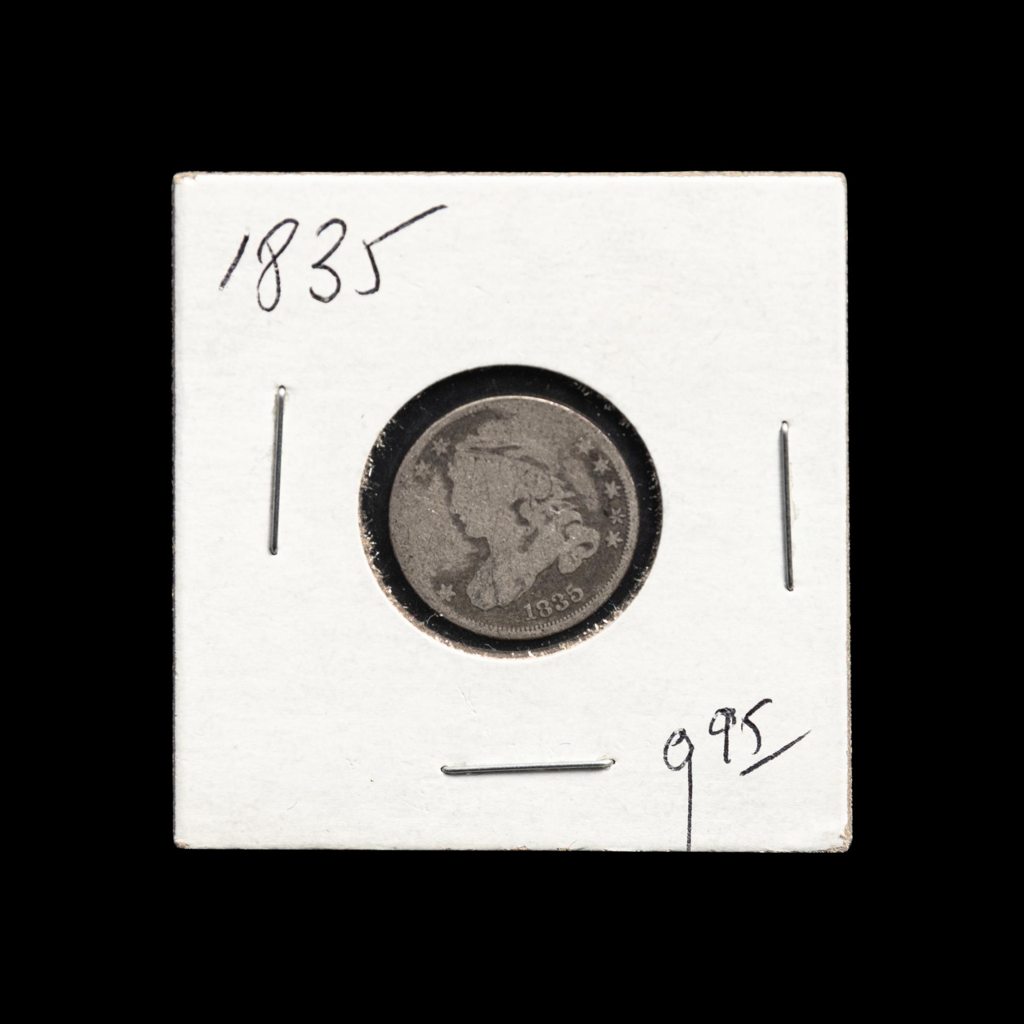 An 1835 Capped Bust 10c Coin