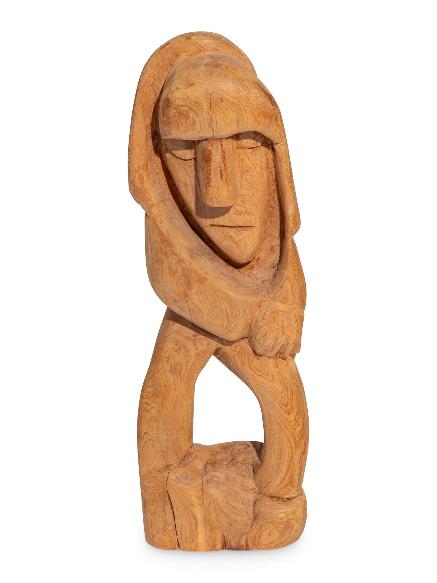 Untitled Wood Sculpture, Standing Figure