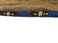 Sioux Figural Beaded Hide Tobacco Bag