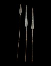 Three Maasai Warrior Spears
