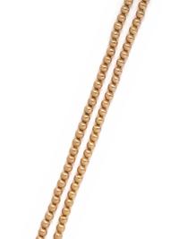 YELLOW GOLD BEAD NECKLACE