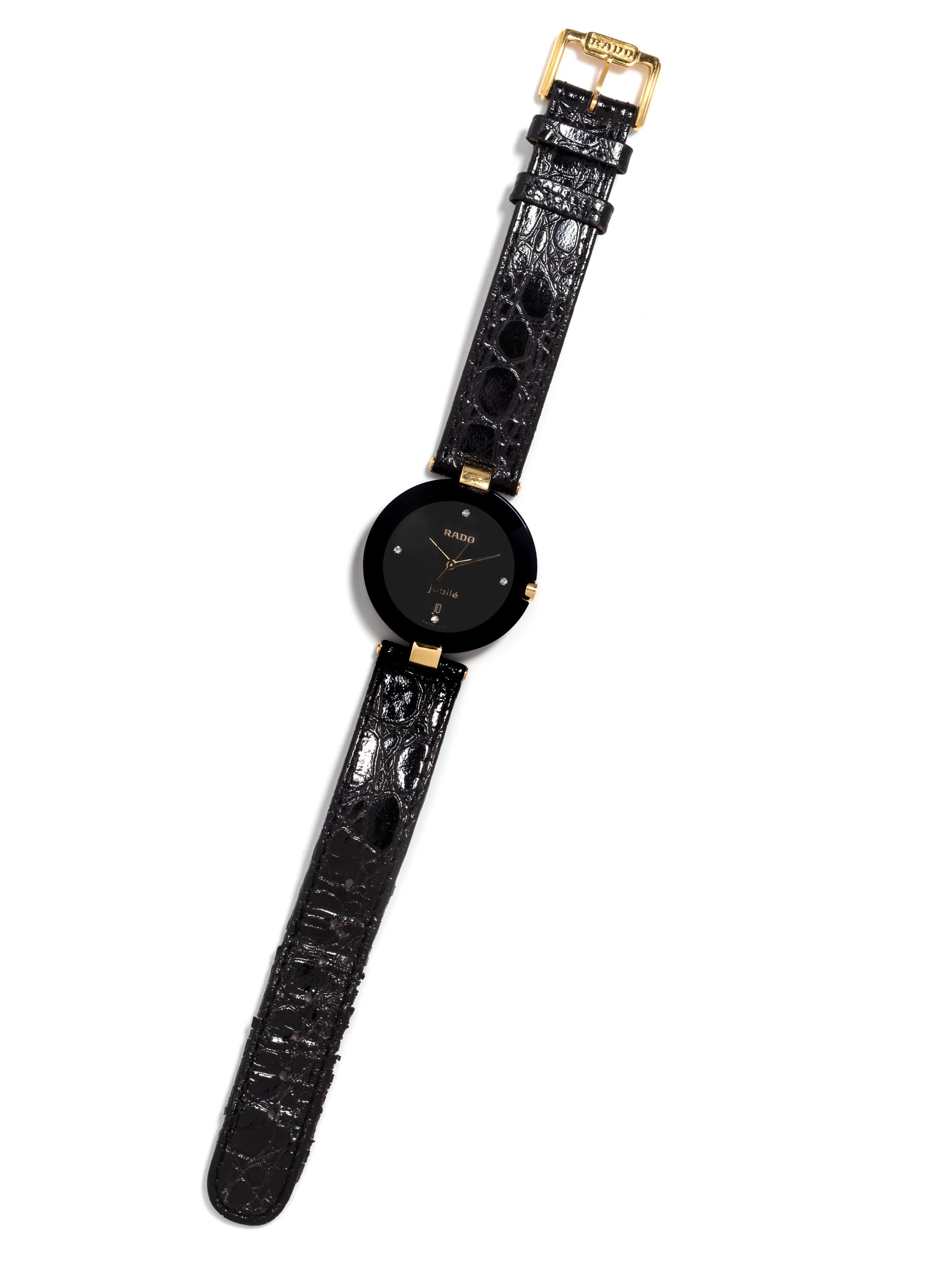 A Goldtone and Stainless Steel 'Jubile' Wristwatch, Rado,