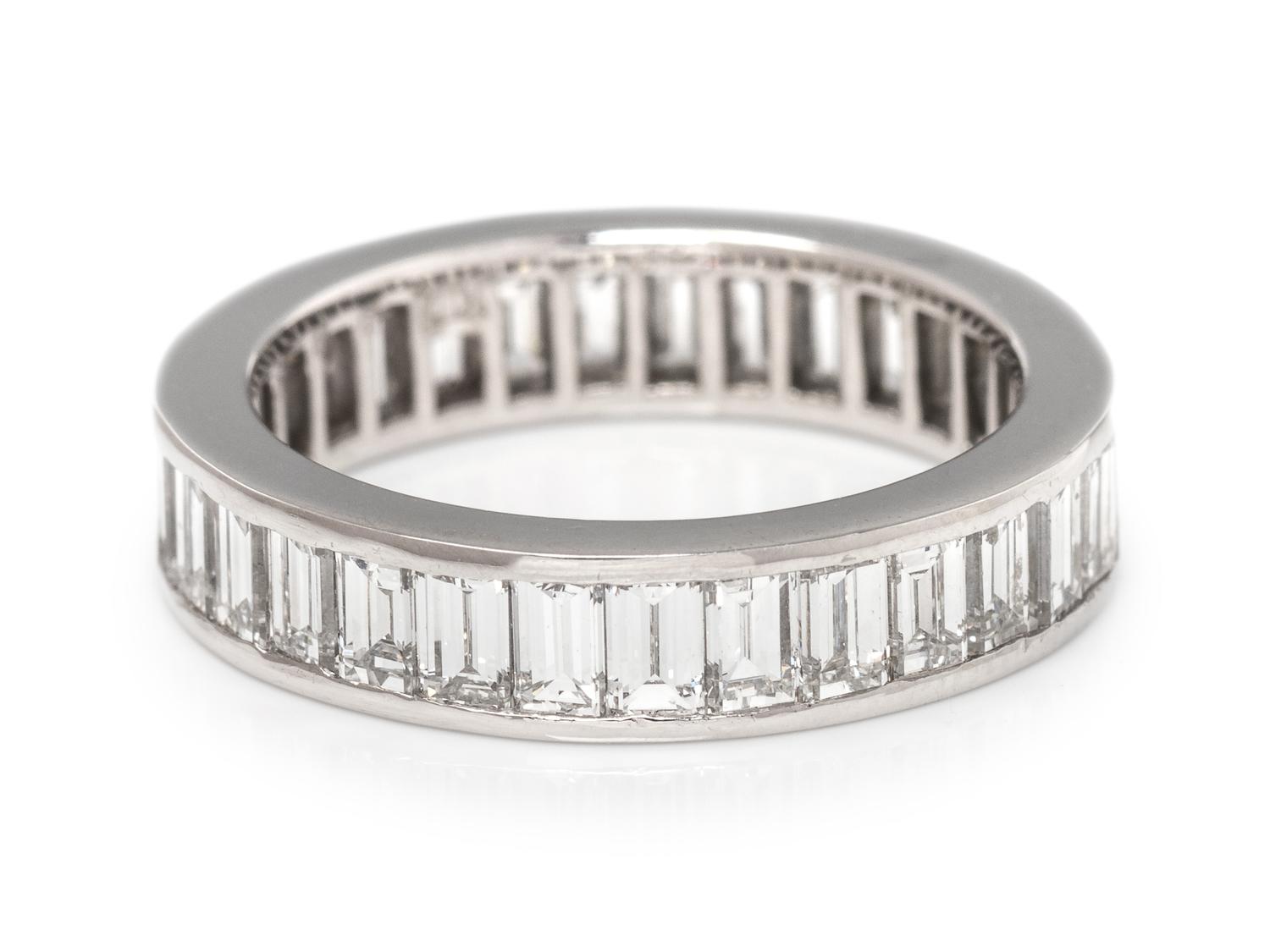 A Platinum and Diamond Eternity Band,