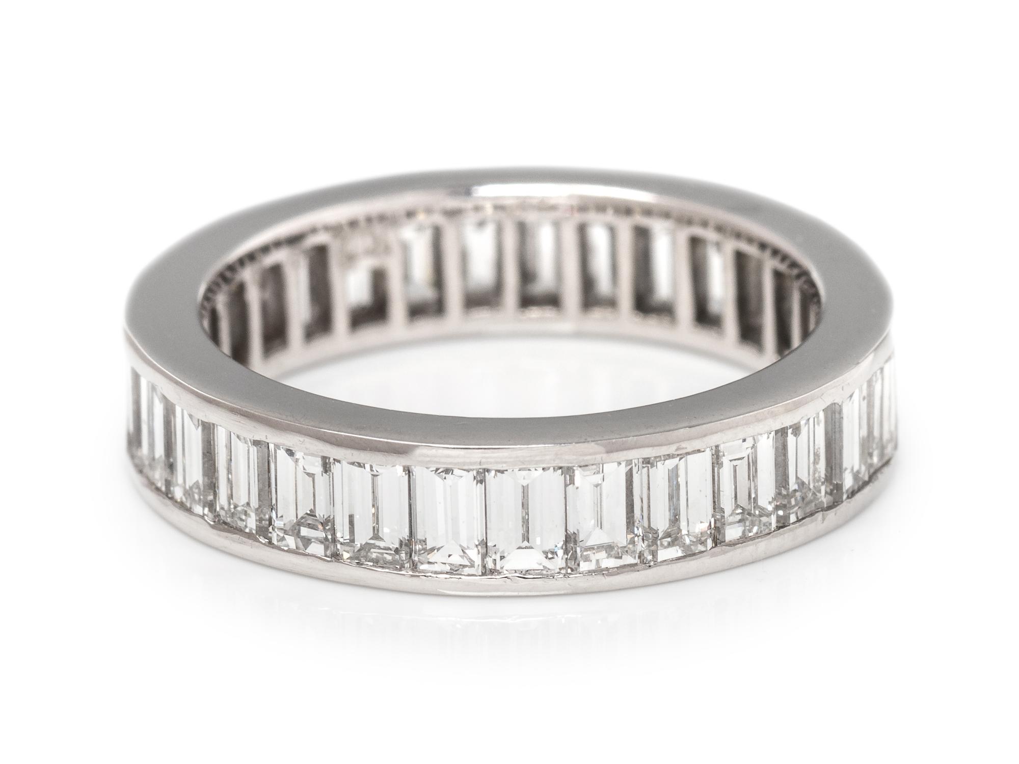 A Platinum and Diamond Eternity Band,