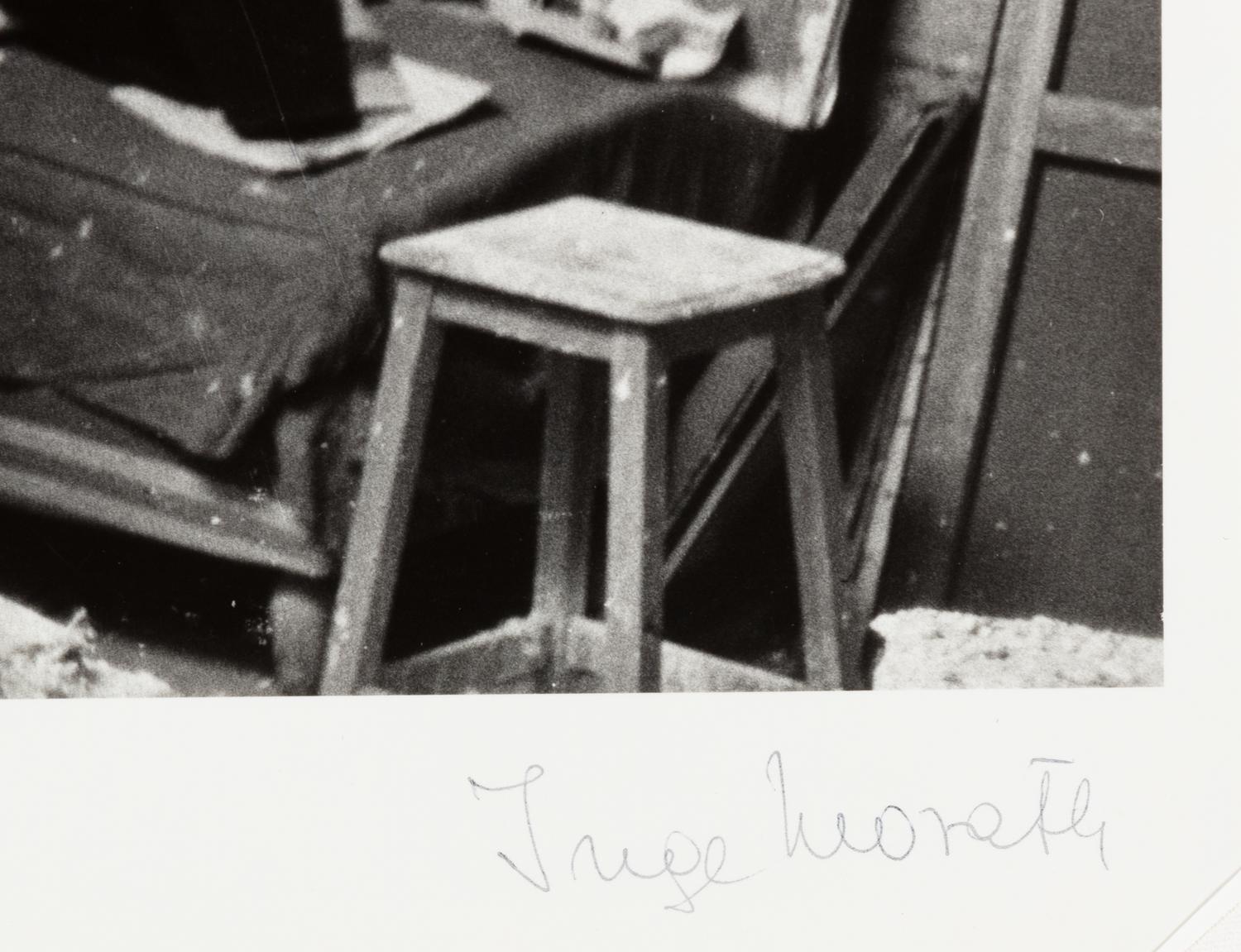 Inge Morath (1923-2002) Giacometti in His Studio in Paris, France 1958