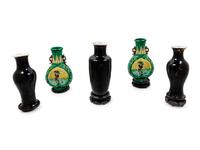 Five Chinese Porcelain Vases