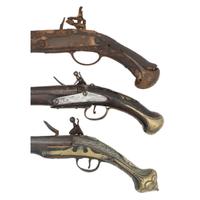 Lot of Three Ottoman Pistols