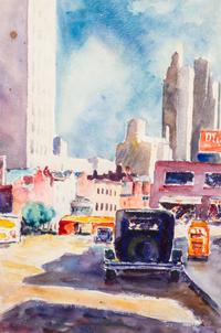 Tunis Ponsen, (American, 1891–1968), Michigan Avenue