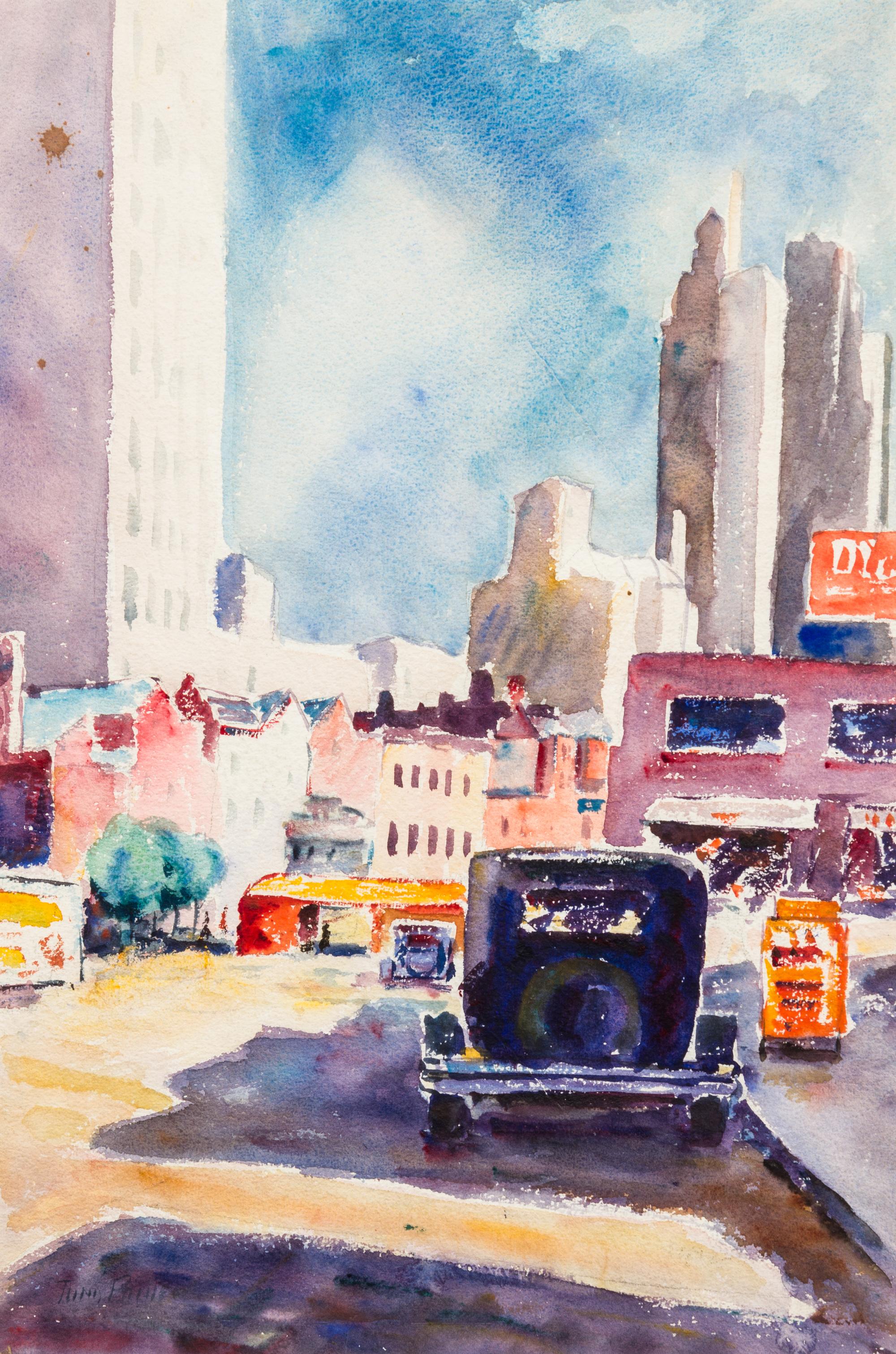 Tunis Ponsen, (American, 1891–1968), Michigan Avenue