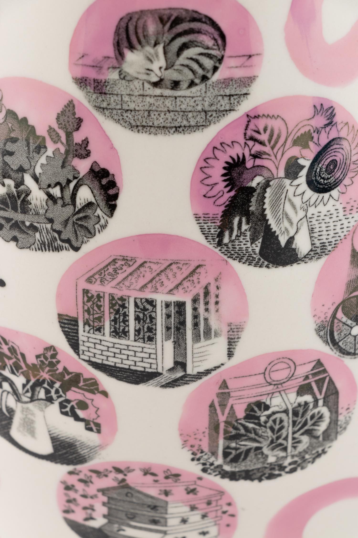 An Eric Ravilious for Wedgwood 'Garden Implements' Pitcher and Mug