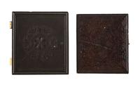 [EARLY PHOTOGRAPHY - PORTRAITURE]. A pair of daguerreotype portraits of mixed race subjects.