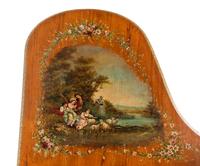 A Painted Satinwood Grand Piano