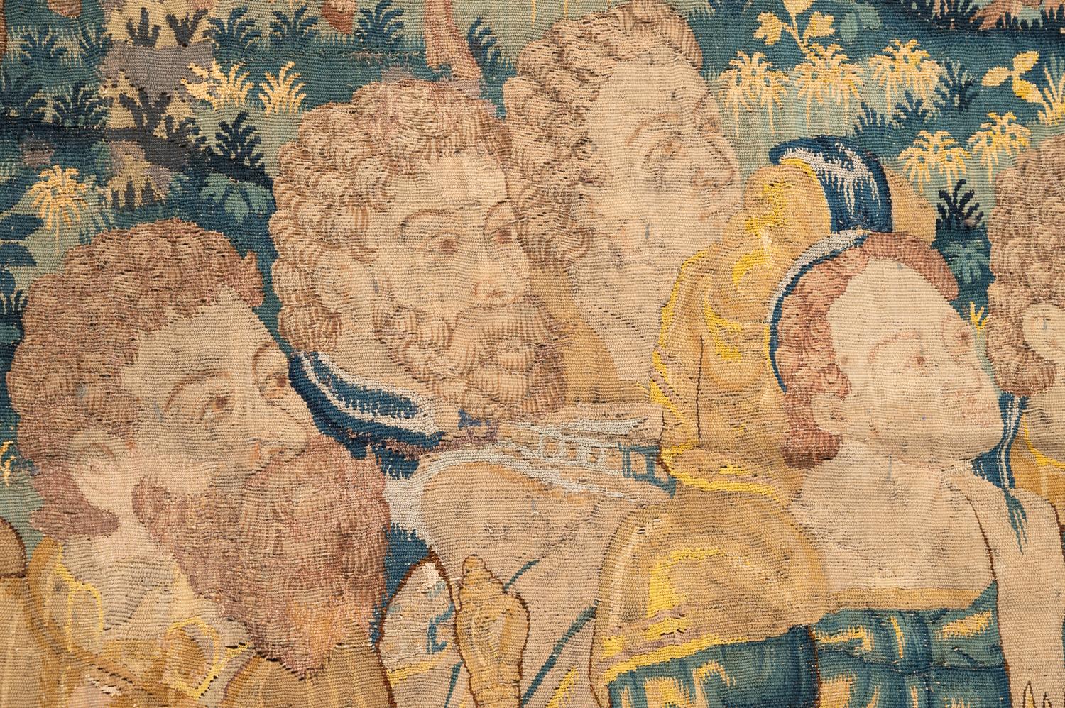 A Flemish Wool Tapestry Fragment