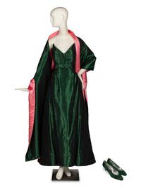 Arnold Scaasi; Custom Gown, Stole, and Matching Shoes