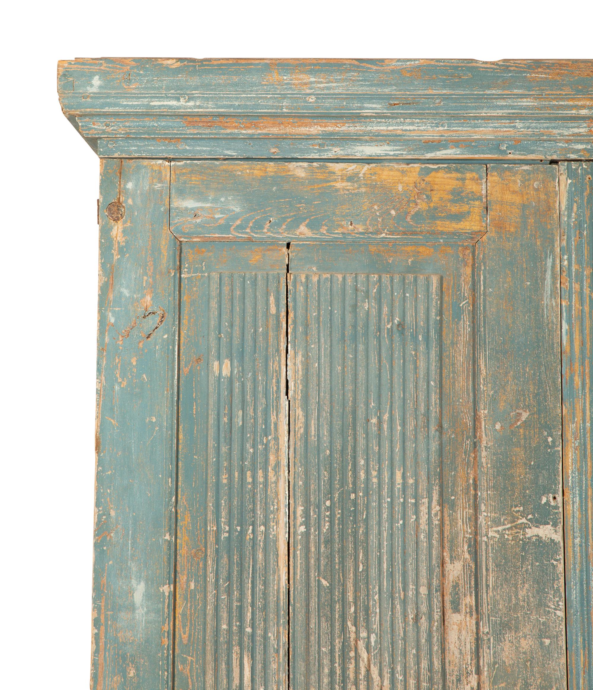 A Swedish Gustavian Carved and Painted Armoire — Early 19th Century
