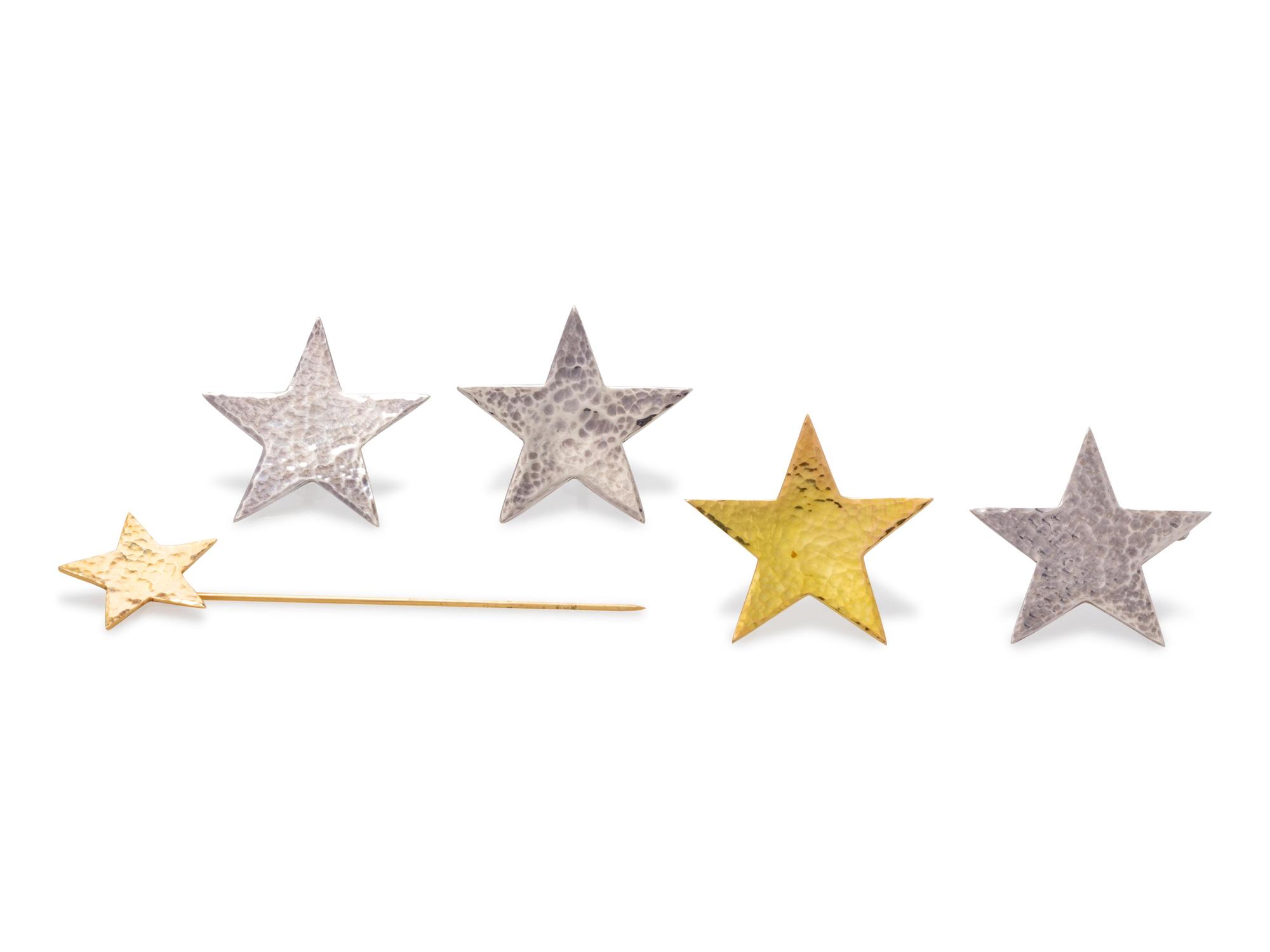 A Collection of Star Motif Jewelry, Calf & Dragon,