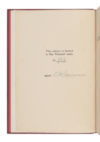 LAWRENCE, David Herbert (1885-1930). Lady Chatterley's Lover . Florence: Privately Printed by the Tipografia Giuntina, 1928.
