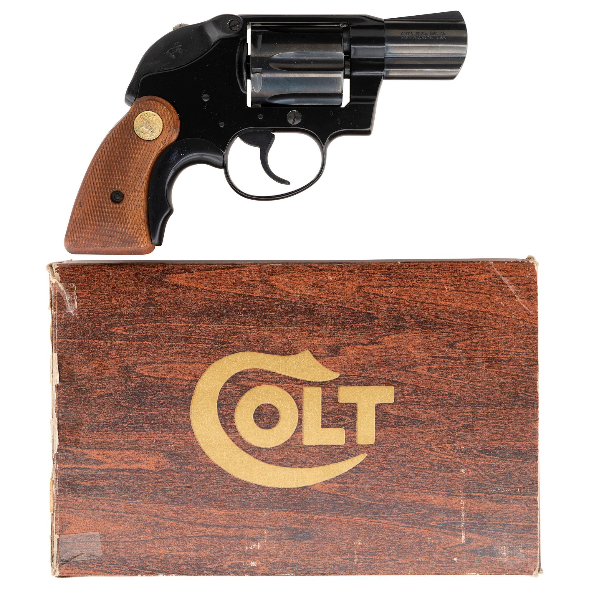 *Colt Agent Revolver in Factory Box with Colt Hammer Shroud and Tyler T Grip Adapter