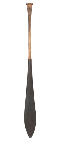 A Nuu-Chah-Nulth Wood Paddle Length 56 1/4 inches.
