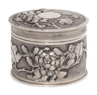 A Chinese Export Silver Covered Box